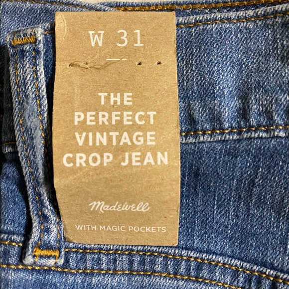Madewell The Perfect Vintage Crop Jean NWT - Picture 9 of 14